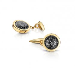 Metal Classic Cufflinks in Gold