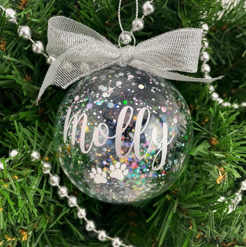 Sparkle Pet Bauble. Personalised option available.