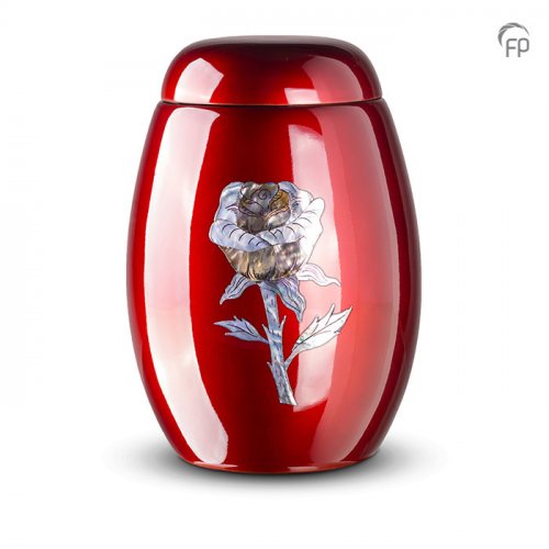 Burgundy Rose Urn