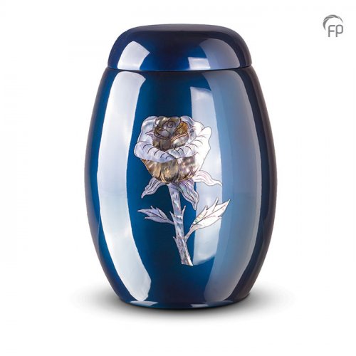 Blue Rose Urn