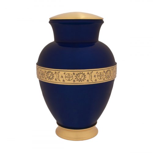 Blue Harvest Urn