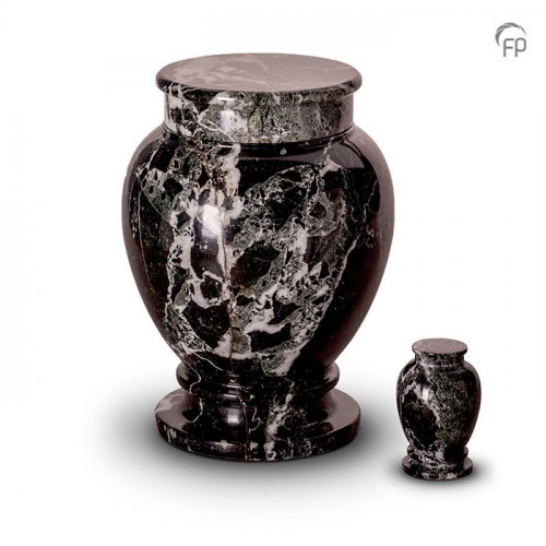 Black Marble Urn