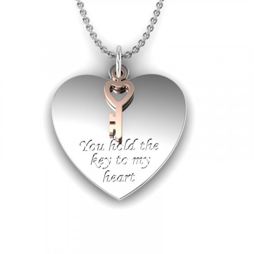 You hold the key clearance to my heart necklace