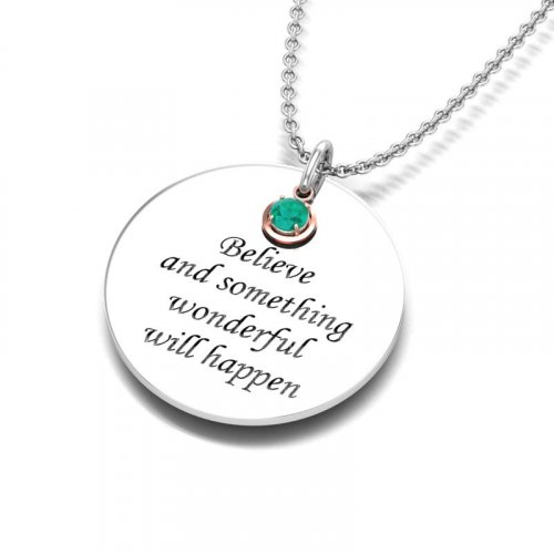 May Birthstone Necklace