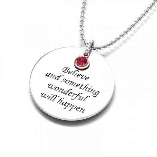 July Birthstone Necklace